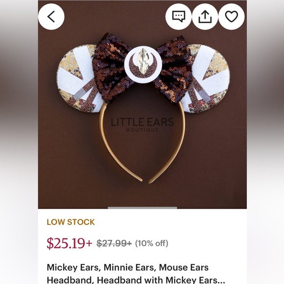 Star Wars Rey Mickey Mouse Ears - Picture 11 of 12